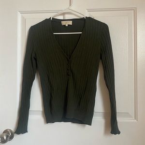 La maille sezane green sweater size small